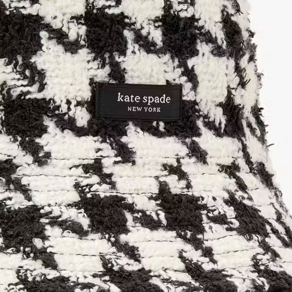 Kate Spade Houndstooth Tweed Bucket Hat nwt in packaging - Picture 2 of 5